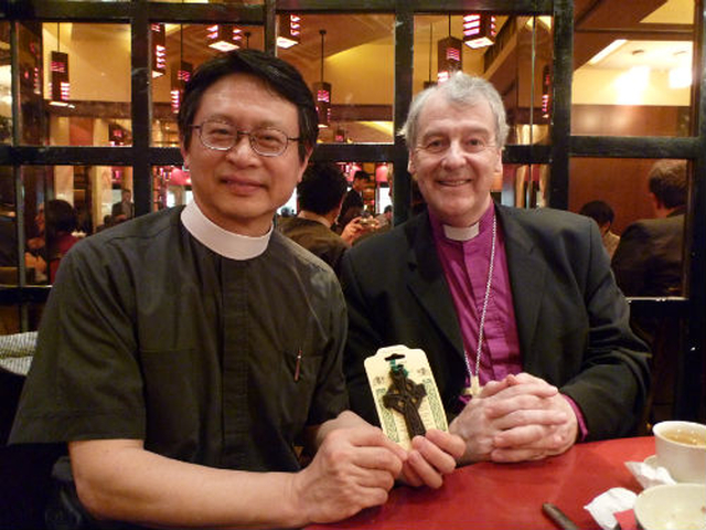 Archbishop Michael Jackson meets the Revd Dr Thomas Pang, Director of the Religious Education Resource Centre in Hong Kong. Dr Jackson discussed matters of mutual interest and concern with regard to the affinities between Irish and Chinese Christian education.
