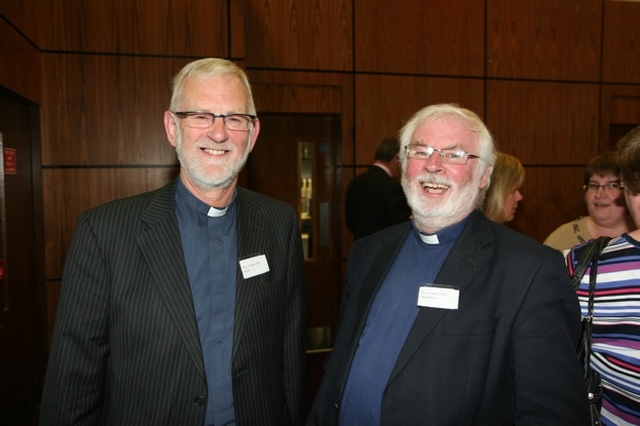 The Revd Canon Ben Neill, Rector of Dalkey and the Revd Canon Neil McEndoo, Rector of Rathmines and Harold's Cross at the Patron's Day for Principals and Chairpersons of Boards of Management in Liffey Valley.