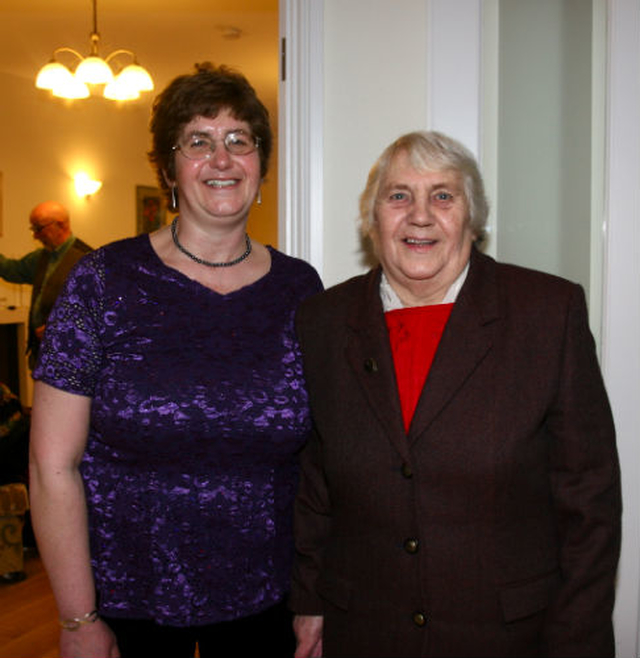 Georgina and Anna Masterson joined the celebrations at the dedication of the new rectory in Powerscourt. 