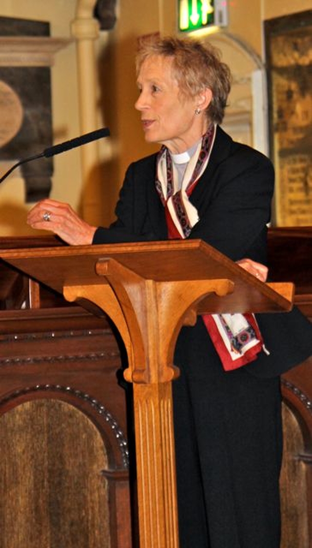 Revd Dr Ginnie Kennerley vice–chairperson of Changing Attitude Ireland at the organisation’s public lecture in St Ann’s Church, Dawson Street, on Saturday October 26, which marked 20 years since homosexuality was decriminalised in Ireland. 