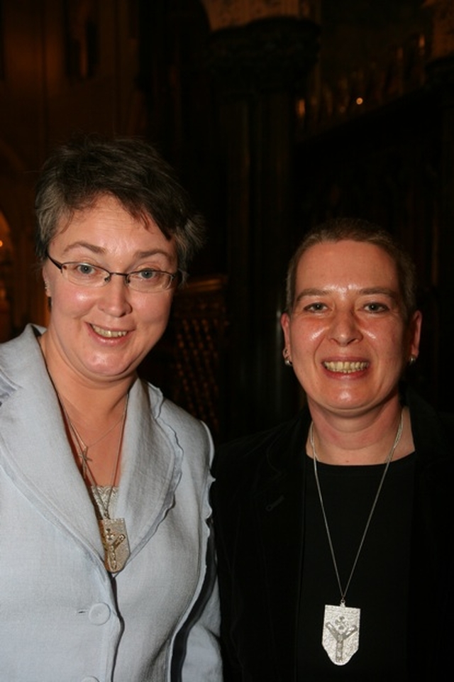 Newly Commissioned Lay Ministers, Anne Lodge and Uta Raab. Both were commissioned in Christ Church Cathedral at Chrism Eucharist.