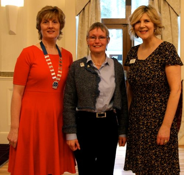 Diocesan MU President, Joy Gordon, All Ireland Faith and Policy Coordinator, Jacqui Armstrong and Diocesan Vice President of Marketing, Sandra Knaggs at the MU women’s breakfast in Leixlip.