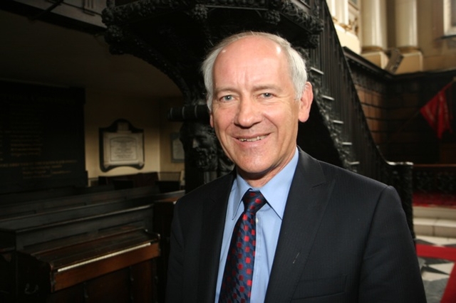 Pictured is Dermot O'Callaghan from the Diocese of Down who spoke at a public meeting in St Werburgh's Church on the issue of homosexuality during the course of General Synod.