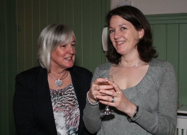 Gloria Smythe and Joanna O’Reilly at the recent Sandford & St Philip’s Christmas Festivities in St Philip’s, Milltown Parish Hall
