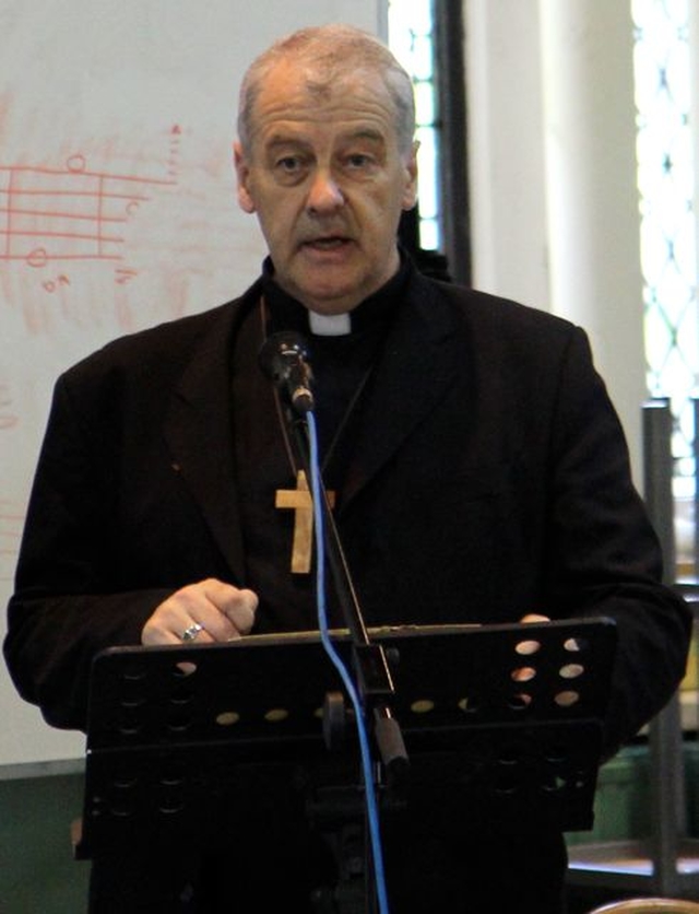 The Archbishop of Dublin, the Most Revd Dr Michael Jackson, delivers the key note address at the conference of the Cathedral Libraries and Archives Association which got underway in Christ Church Dublin today, June 19. 