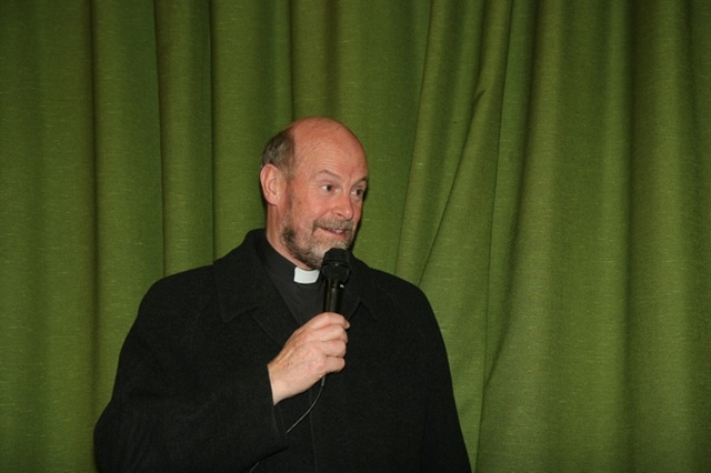 Fr Martin Clarke, PP of St Patrick's Church, Monkstown speaks at the reception following the institution of the Revd Canon Patrick Lawrence on behalf of the other Christian denominations present at the institution and in the community.