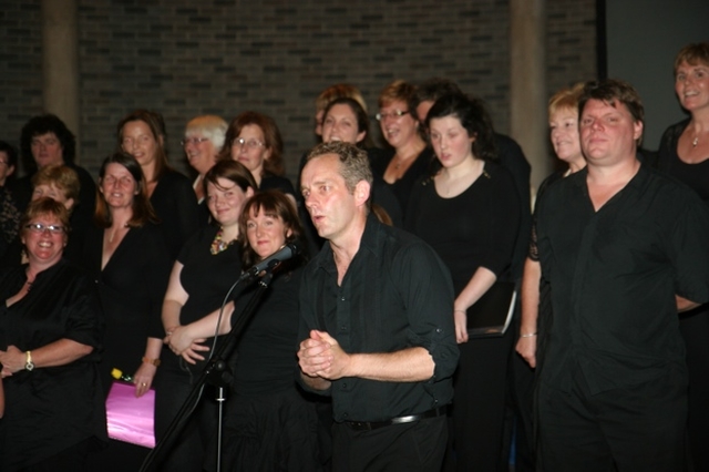 Pictured is Neville Cox (Director) with members of the Unity Gospel Choir based in County Wicklow. Neville and the Choir sang at the Church 21 Conference in Drumcondra which attracted representatives from 25 parishes throughout Ireland to discuss parish development.