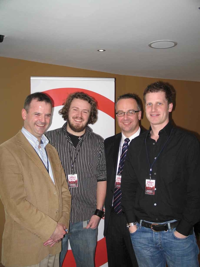 Pictured at the launch of Urban Soul 2008 which will take place from 1-4 July 2008 are (left to right) Derek Switzer, Director of Youth Alive, Scott Evans of Scripture Union’s Authentic Youth, Greg Fromholz of 3 Rock youth and Alan McElwee.