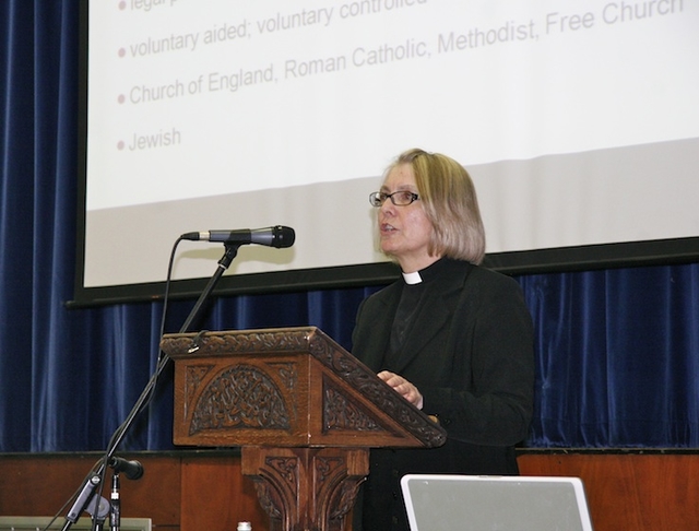 The Revd Janina Ainsworth, Chief Education Officer of the Church of England, was the keynote speaker at the first annual Church of Ireland Primary School Management Association Conference in Kings Hospital School, Palmerstown.