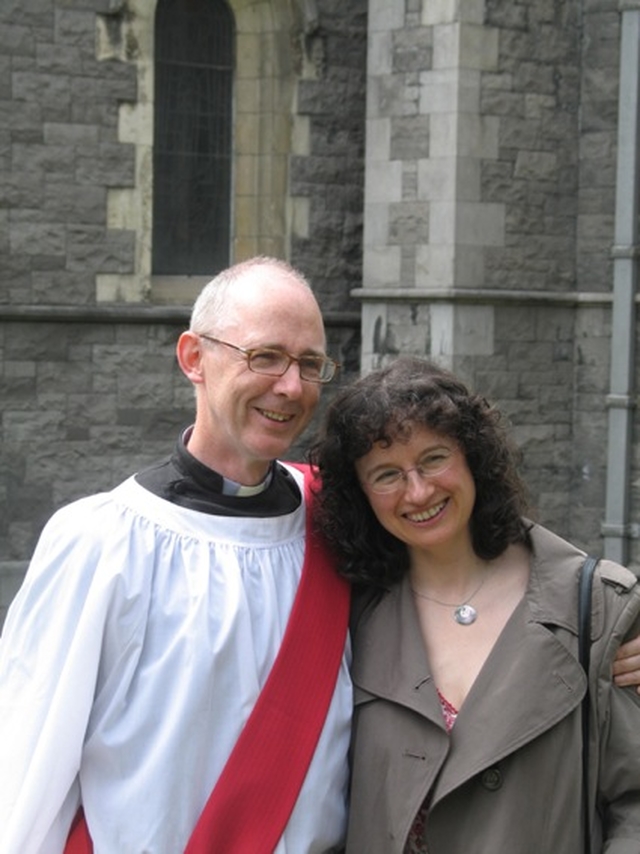 Pictured with his wife Liz just prior to his ordination to the Priesthood is the Revd Alan Barr, Curate of Bray.