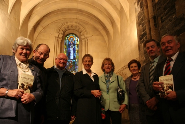 The Revd Canon Ginnie Kennerley is pictured (centre) with some of her former parishioners from Narraghmore and Timolin with Castledermot and Kinneagh at the launch of her new book Embracing Women - Making History in the Church of Ireland. 