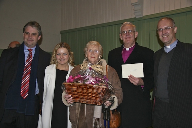 The Most Revd Dr John Neill and his wife Betty were presented with gifts at the Church of Ireland Theological Institute Carol Service in St Philip’s Church, Temple Road, to mark the Archbishop's upcoming retirement. 