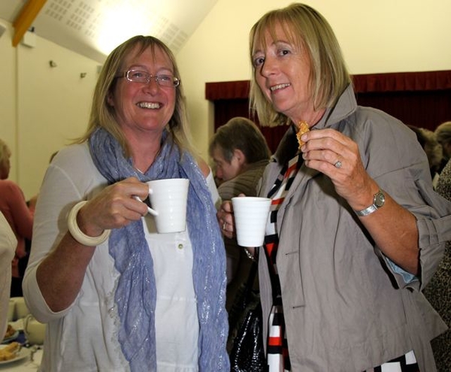 Sue Barber from Zion and Hilary Mason from Castleknock are pictured following the Mothers’ Union Dublin and Glendalough Diocesan Festival Eucharist in St Patrick’s Church in Greystones on Tuesday September 10.