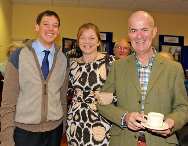 Simon Scott and Susan and Padraig O’Toole enjoying the celebrations of Kill O’ the Grange parish church’s 150th anniversary. 