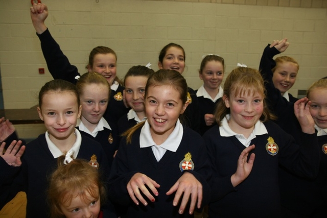 Members of the Girls Brigade after the annual GB Carol Service in Taney parish.