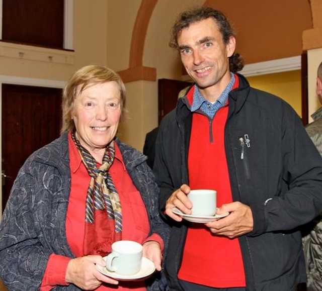 Valerie McCoy and Hugh McLindon joined the celebrations for the arrival of the new rector of Rathdrum and Derralossary with Glenealy, the Revd Brian O’Reilly. 