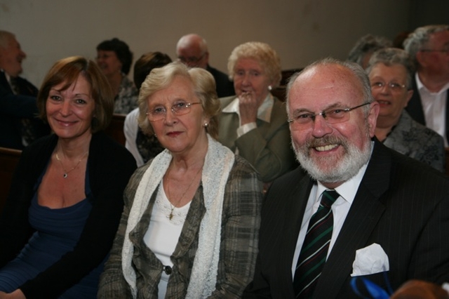 Pictured at a service to celebrate the bi-centenary of a North Dublin school are Anne Deane, Betty Neill and Senator David Norris.