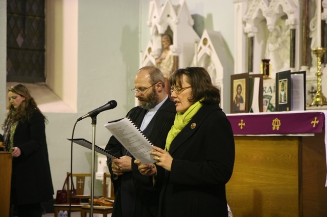 The intercessions at the Dublin Council of Churches St Patrick's Eve service in the City Quay Roman Catholic Church.