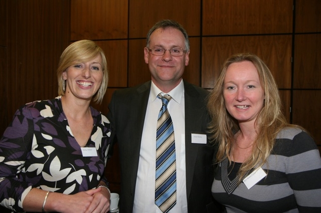 Pictured at the Patron's Day for School Principals and Chairpersons of Boards of Management in Liffey Valley are Shirley Wallace (Whitechurch NS), Senan Murray (Sandford NS) and the Revd Sonia Gyles, Rector Sandford and Milltown.