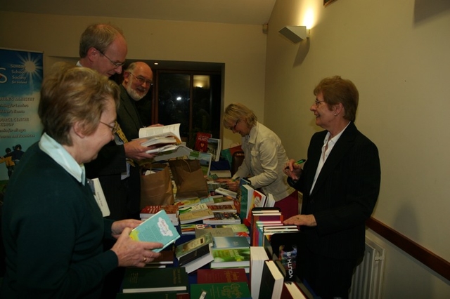 The Sunday School Society Bookstall doing a roaring trade at the Dublin and Glendalough Diocesan Synods.
