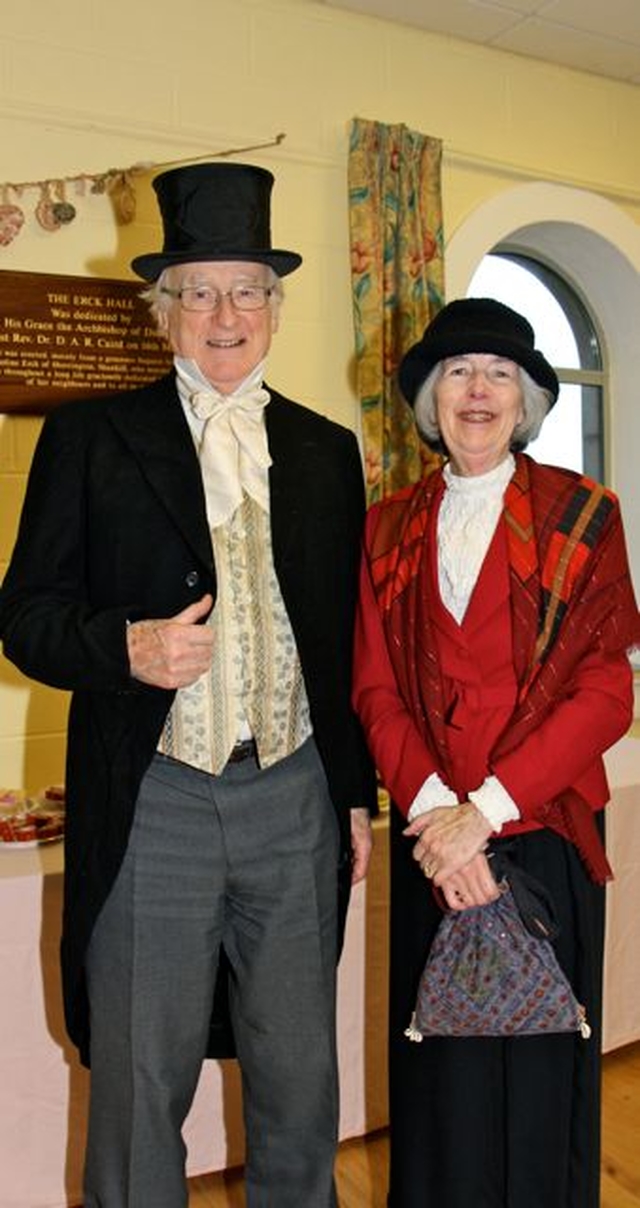 Thomas and Biddy Wilson stepped back in time for the Victorian Tea Party yesterday (Sunday January 5) which marks the start of 150th anniversary celebrations at Rathmichael Parish Church.