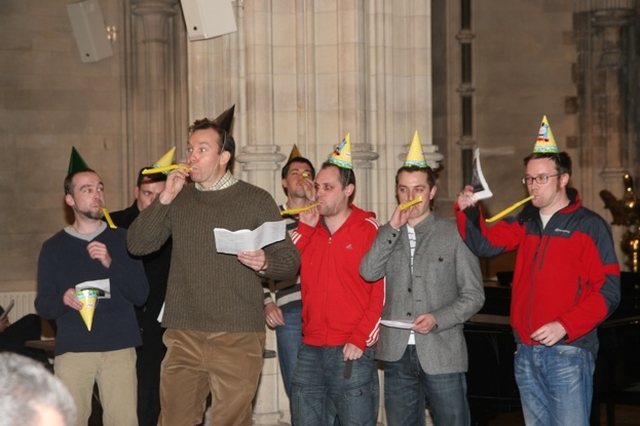 Pictured are the 10 Lords a Leaping during the singing of the 12 Days of Christmas at the Christ Church Cathedral Christmas Concert.