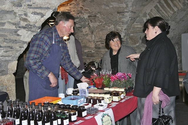 Shoppers pictured at the Christmas Market in Christ Church Cathedral.