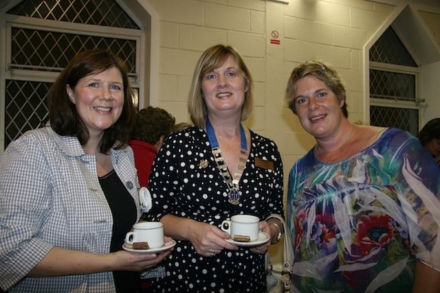 Pictured enjoying the reception after the Mothers' Union Festival Service were Sandra Knaggs, Joy Gordon and Avril Martin.