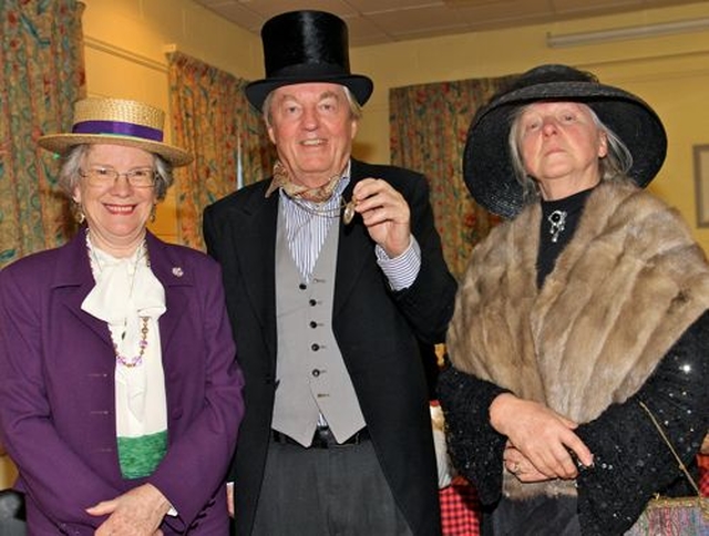 Anne Markham and Richard and Corinne Hewat were at Rathmichael Parish’s Victorian Tea Party yesterday (Sunday January 5). The party marks the start of the 150th anniversary celebrations for Rathmichael Parish Church. 