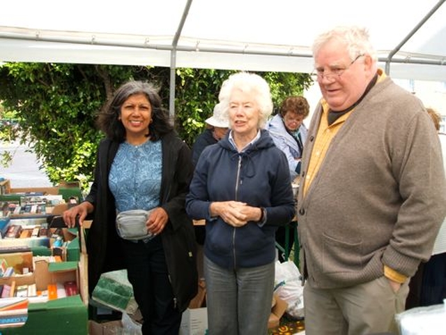 Shabnam Vashist, Anne Cuffe and David Fitzpatrick pictured at St John’s Summer Fair in Sandymount. 