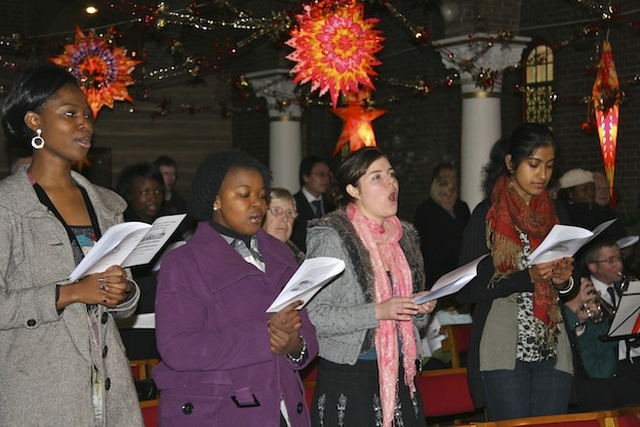 Singers pictured at the Multi-cultural Carol Service in St George and St Thomas's Church, Cathal Brugha Street.