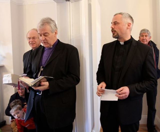 Archbishop Michael Jackson dedicates the refurbished Donnybrook and Irishtown Vicarage. 