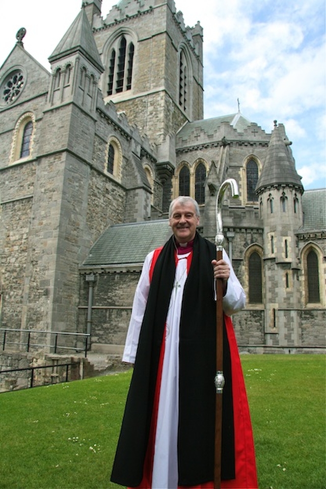 The Most Revd Dr Michael Jackson, Archbishop of Dublin and Bishop of Glendalough, pictured prior to his enthronement in Christ Church Cathedral.