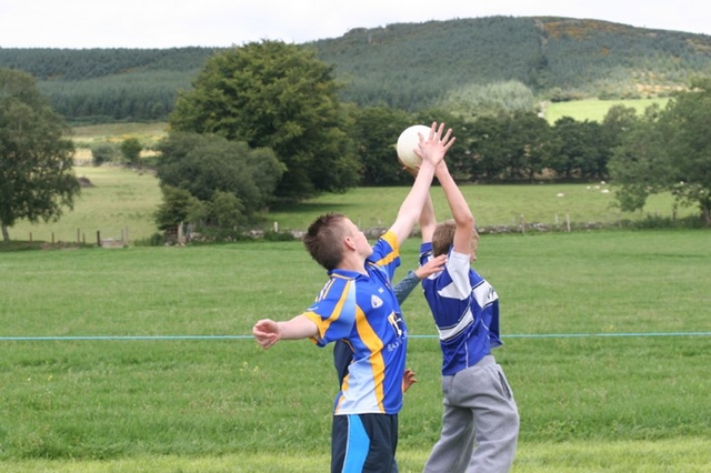 High Catch in an impromptu Gaelic Football Match at a parish sports day in Co Wicklow.