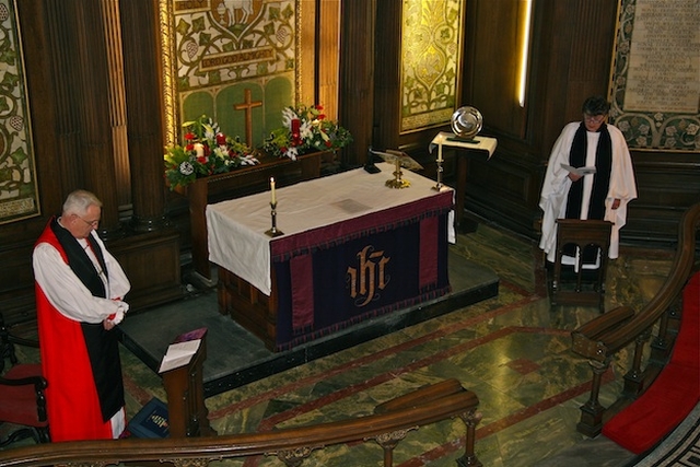 The Most Revd Dr John Neill, Archbishop of Dublin, and The Revd Aisling Shine pictured at the Civic Carol Service in St Ann's Church, Dawson Street. 