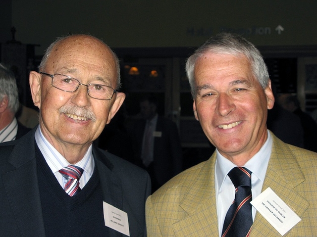 Lance Dermott and Graham Richards, Dublin members of the Representative Church Body, at the second day of the Church of Ireland General Synod in Armagh. Photo: David Wynne.