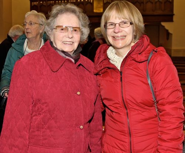 Phillys Gray and Susan Gamble at the institution of the Revd Adrienne Galligan in Rathfarnham. 