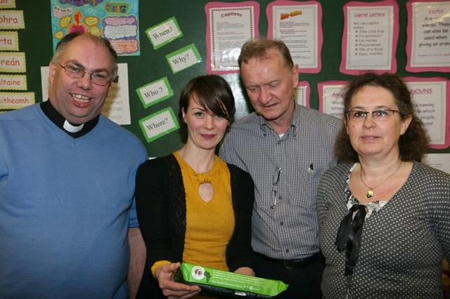 Pictured at an Ecumenical Lenten Talk on Fair Trade in Castleknock are (left to right) the Revd Andrew Orr, Rector of Castleknock, Orla Quinn of Trócaire, Fr Mick Cullen, PP, St Thomas the Apostle Church, Laurel Lodge and Jenny Cuipers of St Thomas the Apostle Church Laurel Lodge.