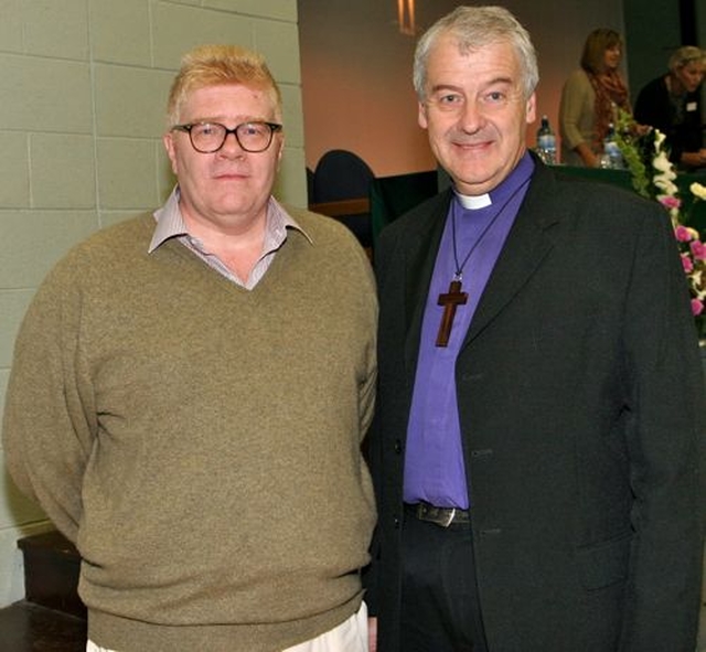 Dr Gareth Jones, Principal of SKH Ming Hua Theological College in the Anglican Province of Hong Kong and Macau with Archbishop Michael Jackson. Dr Jones addressed Synods on the state of Anglicanism and Christianity in Hong Kong and China. 