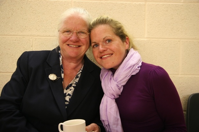 Ann and Emma Doyle, parishioners of St Matthias Church, Killiney-Ballybrack at the reception following the Thanksgiving Service for 175 Years of the Church.