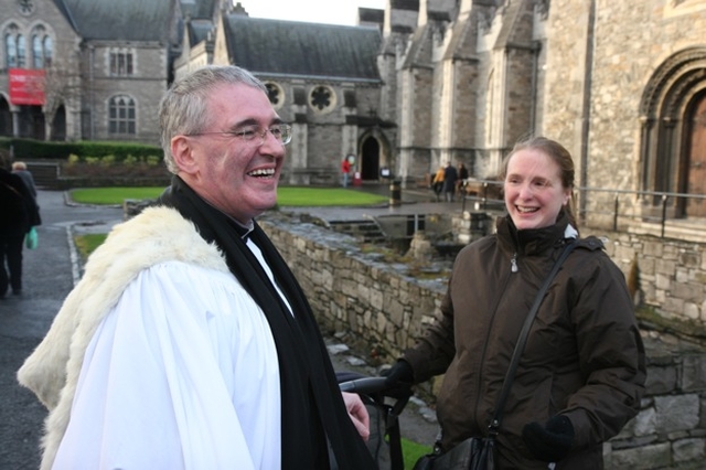 Pictured is the Revd Canon Ted Ardis, Rector of Donnybrook and Irishstown shortly before his installation as a Canon of Christ Church Cathedral.