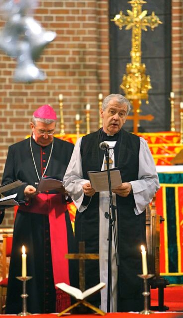 Archbishop Michael Jackson at the inaugural service for the Week of Prayer for Christian Unity which took place in St George and St Thomas’s Church, Cathal Brugha Street on January 18. (Photo: Michael Debets)