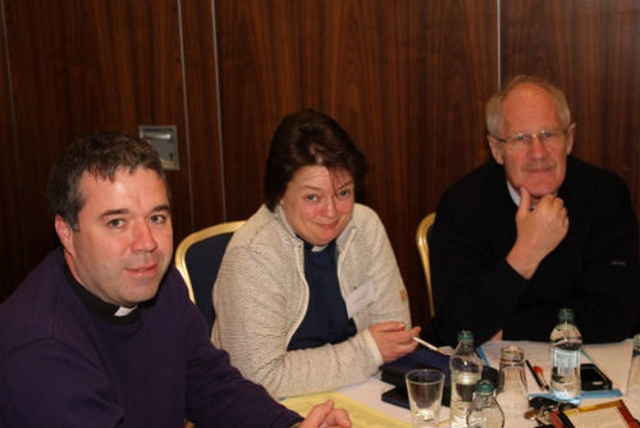 Revd Isaac Delamere, Revd Anne Taylor and Canon David Moynan at the Dublin & Glendalough Primary School Principals and Chairpersons Patron’s Day.