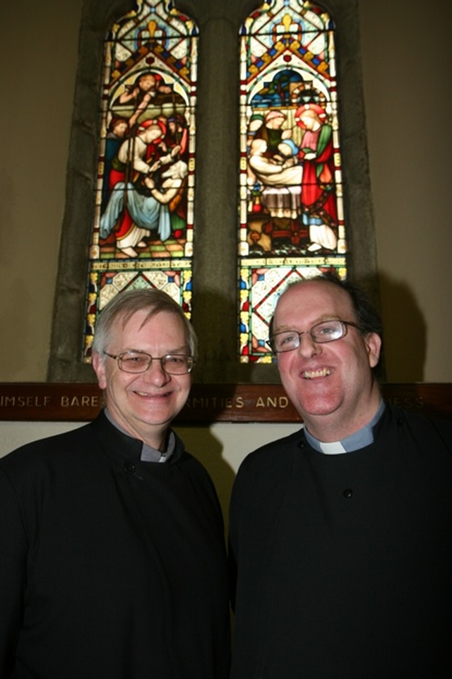 Pictured at the Ministry of Healing Quiet Day in Bray are the Revd Canon John Clarke, Rector of Wicklow and Killiskey and the Revd Baden Stanley, Rector of Bray.