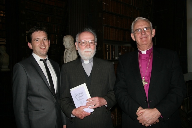 Pictured at the launch of 'Scripture, Tradition and Reason' were the Revd Darren McCallig, Trinity College Chaplain; the Revd Dr Billy Marshall; and the Most Revd Dr John Neill, Archbishop of Dublin.
