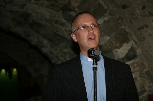 The Revd Dr Maurice Elliott speaking at the reception following his commissioning as Director of the Church of Ireland Theological Institute.