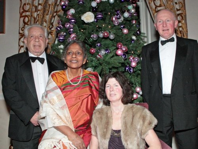 Eric & Leela Ryan and Rita & Timothy Cleary at the recent ‘Bid to Save Christ Church’ Ball in Castle Durrow, Durrow, Co. Laois.