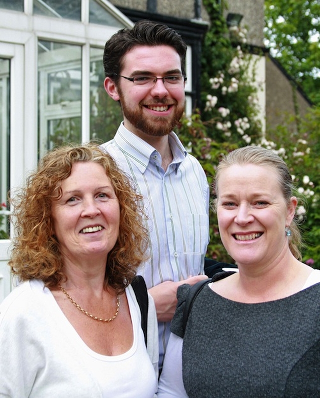 Karen Morton, David O'Shea and Yvonne Coulson at the Sandford Parish Strawberries & Wine Evening. Photo: David Wynne.