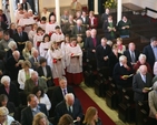 The procession of the Choir at the service of thanksgiving to mark the completion of restoration work in St Stephen's Church, Mount Street (also known as 'the Pepper Canister'.