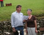 Goats and their owners at the Ballinatone Pets Blessing Service.